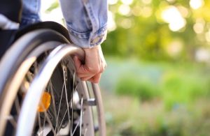 person in wheelchair