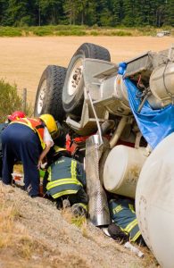 rollover truck accident