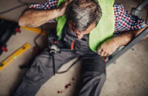 man injured on the job